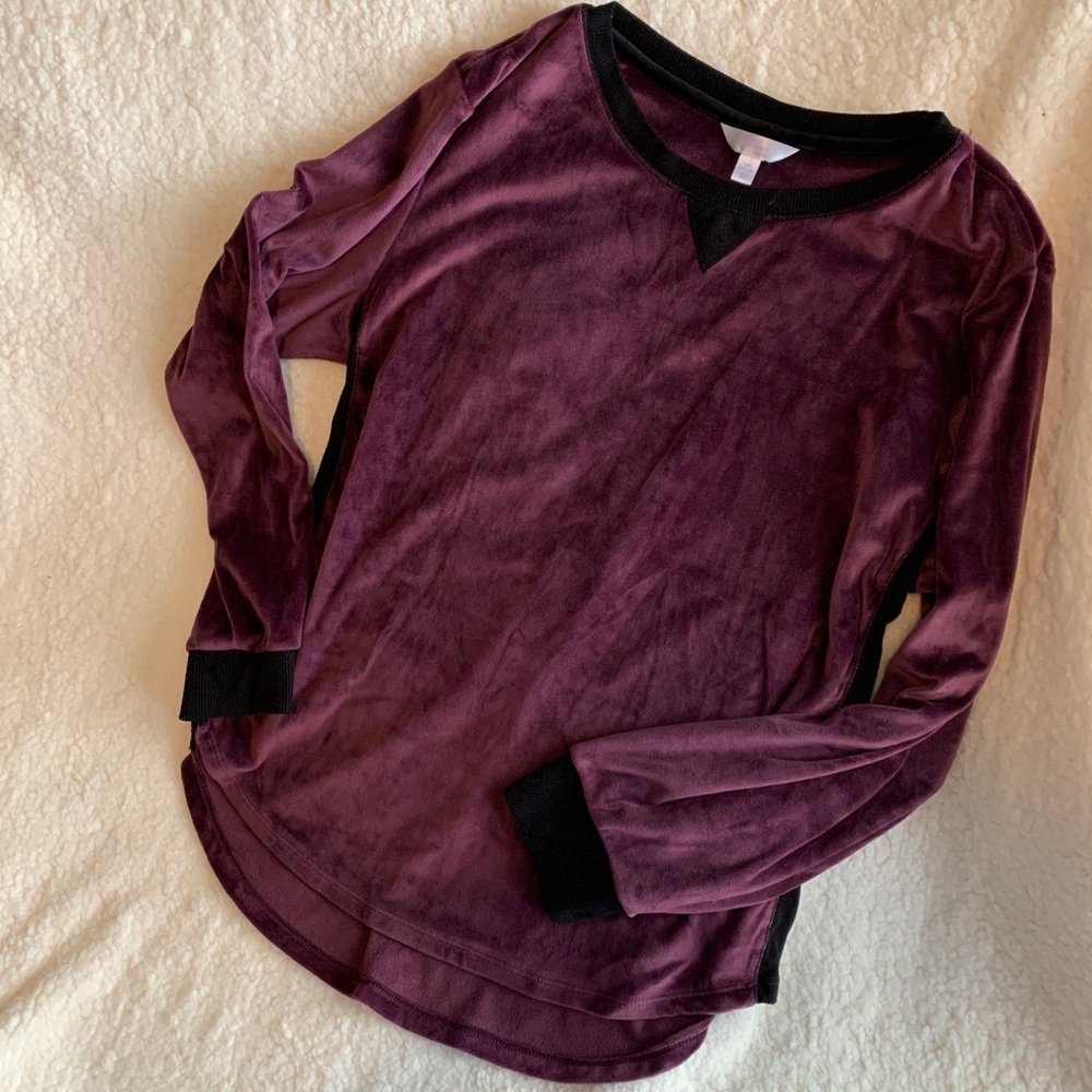 Secret Treasures Velour lounge top (L)